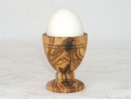 Olive wood egg cup