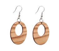  Boucles d'oreilles en bois d'olivier