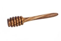 Olive wood honey dipper 14 cm