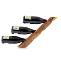 Olive wood  3 bottle holder 