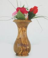 Olivenholz kleine Vase