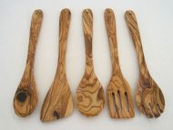 Handmade olive wood kitchen set 