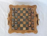 Olivenholz Schachspiel
