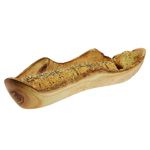 Natural olive wood dish 25 cm