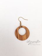  Boucles d'oreilles en bois d'olivier